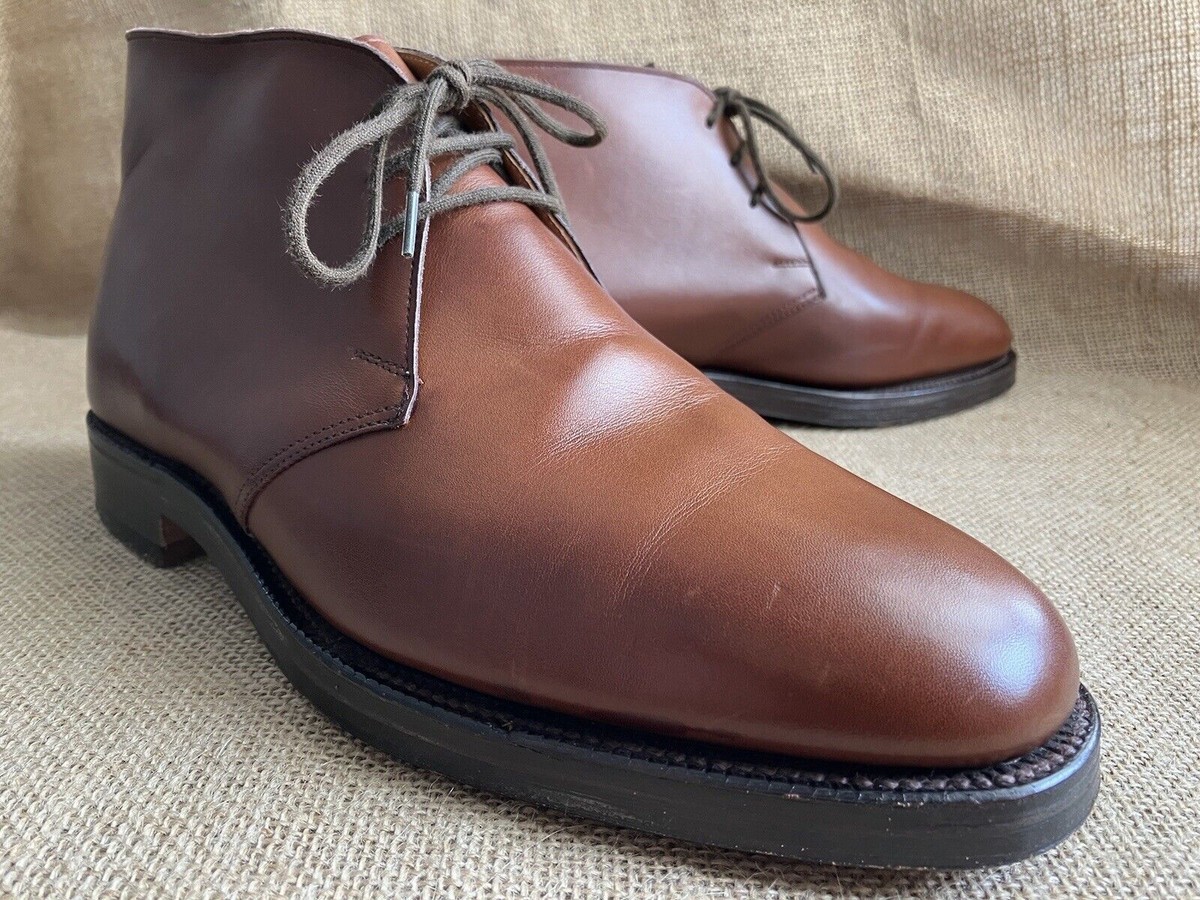 Crockett & Jones CHILTERN Mens Brown Leather Chukka Boots 