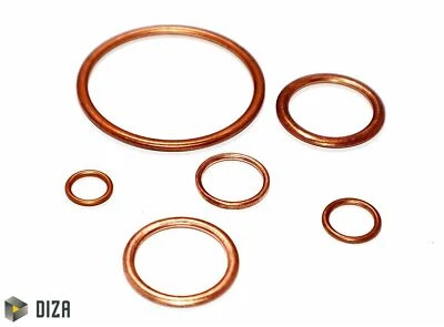 MARKENLOS Anello di tenuta DIN 7603 forma C anello di riempimento in rame guarnizione anello di tenuta in rame
