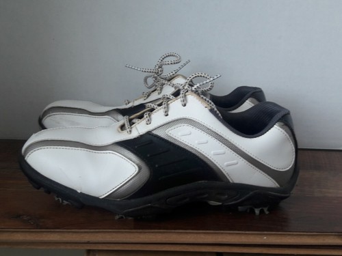 FOOTJOY JUNIOR'S FJ #45017 Golf Shoes WHITE BLACK SILVER Shoes - Size 6 M - Picture 9 of 10