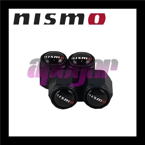 NISMO Air Valve Cap Set Black anodized finish 99927RN302 NISSAN OEM Genuine - Picture 3 of 8