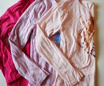 Girls T-shirts Large 10-12 Children's Place Cat & Jack Epic Threads Pink