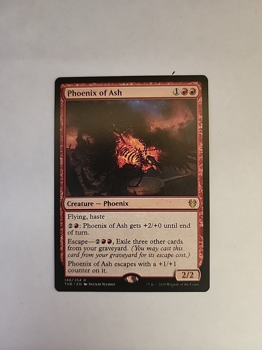 Phoenix of Ash 2x FOIL THB MTG Theros Beyond Death Rare MINT red Phoenix of Ash 2x FOIL THB MTG Theros Beyond Death Rare MINT red