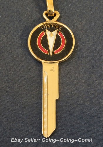 PONTIAC ORO 18kt LLAVERO BLANCO COLORCREST IGN/TRK DE COLECCIÓN LLAVERO B44 B45 1969-94 - Imagen 5 de 8