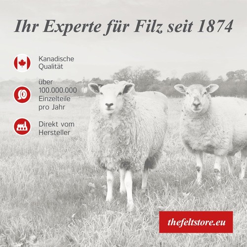 12 Filzgleiter selbstklebend rund Ø 50-75mm, 5mm, Möbelgleiter für schwere Möbel - Bild 20 von 36