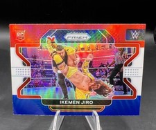 Ikemen Jiro (RC)  Red White Blue 2022 Panini Prizm Wrestling Card #81 