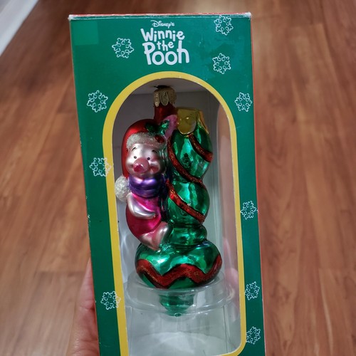 Adorno vintage de vidrio Winnie the Pooh de Papá Noel mejor estilo europeo de Disney - Imagen 2 de 11