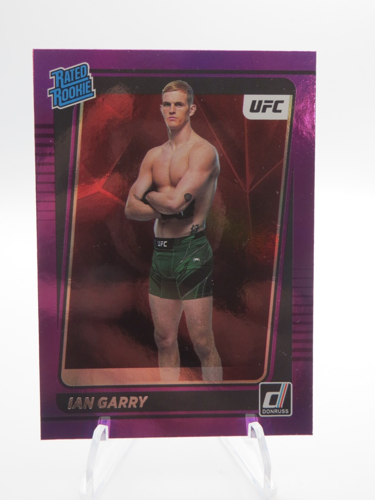 2022 Panini Donruss UFC IAN GARRY Rated Rookie Purple Flood #213 RC