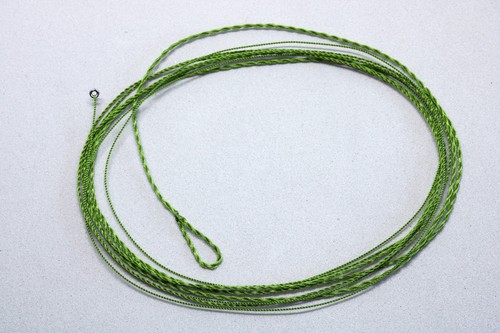 Geflochtenes Fliegenvorfach knotenlos mit Schlaufe & Ring Fliegenfischen Leader - Picture 2 of 21