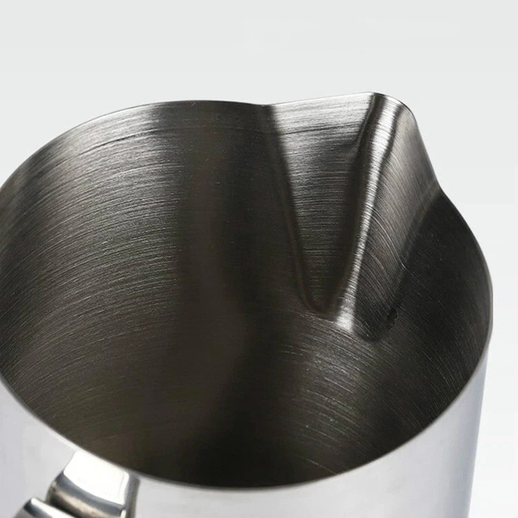 Milk Frother Pitcher Jug Cup Stainless Steel Frothing Coffee Measurement Cup Pot