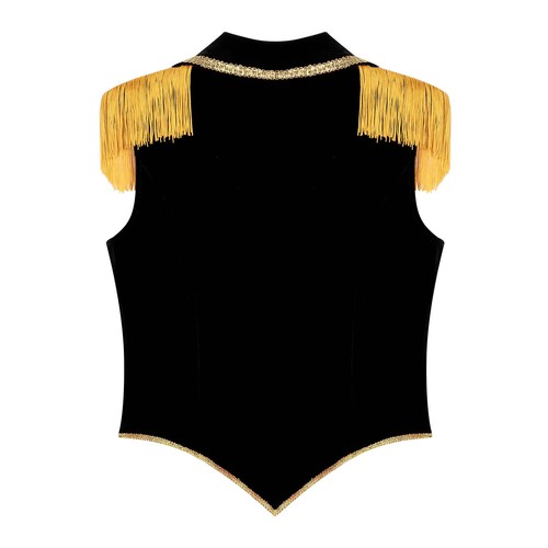 Womens Circus Ringmaster Festival Costume Set Holiday Tops Magic Showwomen Vest - Picture 21 of 41