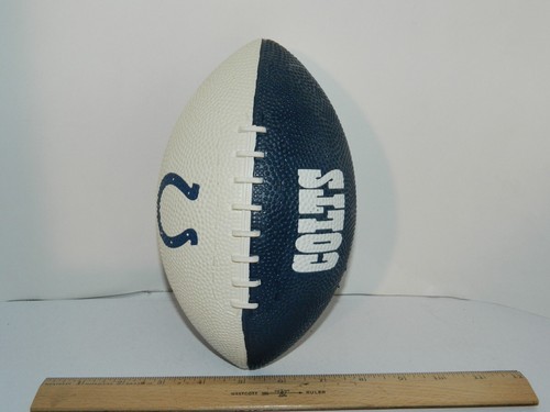 INDIANAPOLIS COLTS NFL YOUTH Kids sz kids Rubber football Tailgate party Gift 9" - Picture 6 of 7