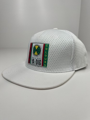 Cross Colours Hip Hop Nation cap hat white mesh adjustable one size fit most - Picture 5 of 13