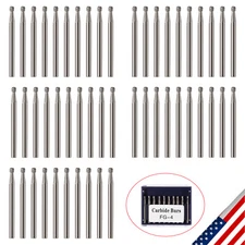 Dental Carbide Burs Tungsten Steel Bur FG 4 Pear for High Speed Handpiece