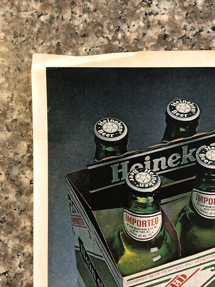 1979 Heineken Beer VTG 1970s 70s PRINT AD 6-pk Something So