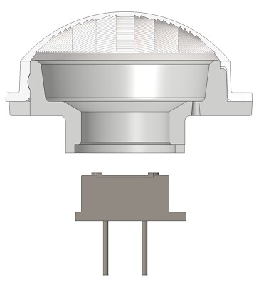 Polymer Optics PIR Fresnel Cap Lens (pack Of 5) For Motion Detection. Mat'l HDPE - Foto 2