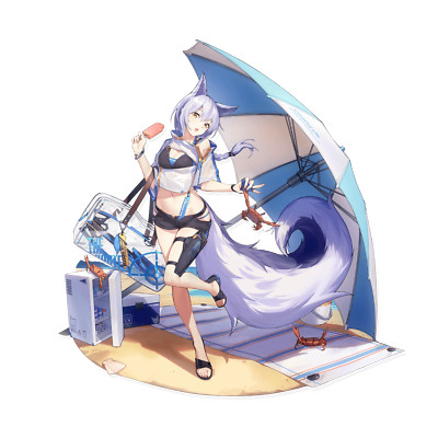 Provence Casual Vacation Arknights Sticker 6'' Anime Car Decal