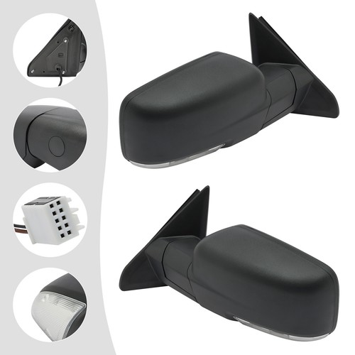 Rearview Mirror, Left&Right Rear Mirror, Rear Mirror for 2013-2019 Dodge Ram - Foto 2 di 19