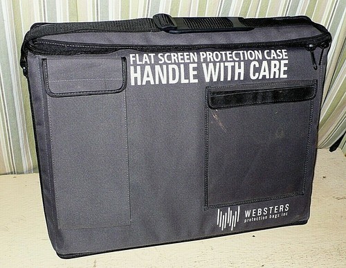 WEBSTERS Profi gepolsterte FLACHBILDSCHIRM/Laptop Schulter Schutz Tasche 15x21 - Bild 1 von 7