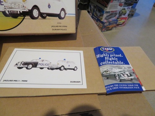 Corgi Classic Diecast Jaguar MKII(2)/and Mini Durham Police Set 1993 MIB - Picture 6 of 9