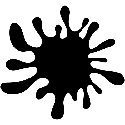 XXL 18x18 cm car decal sticker paint splatter