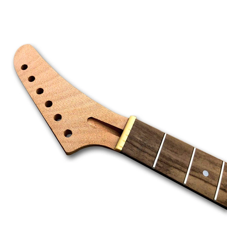 DIY Electric Guitar Kit 22Fret 24.75inch Mahogany with HH Pickups Banana Head - Bild 4 von 4