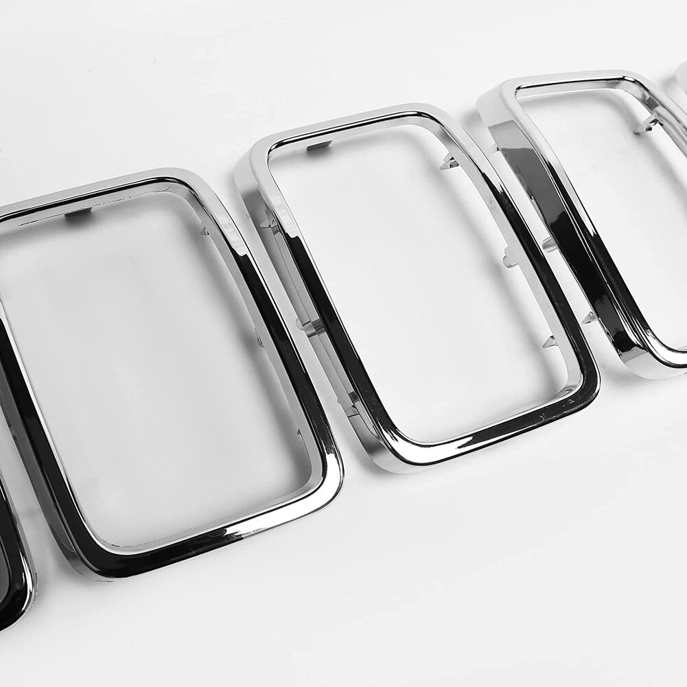 For Jeep Grand Cherokee WK2 2017-2021 Chrome Front Grille Mesh Inserts Trim Ring | UK