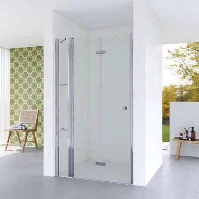 AQUABATOS Duschtür Falttür Nischentür Duschabtrennung Einscheibensicherheitsglas Duschwand