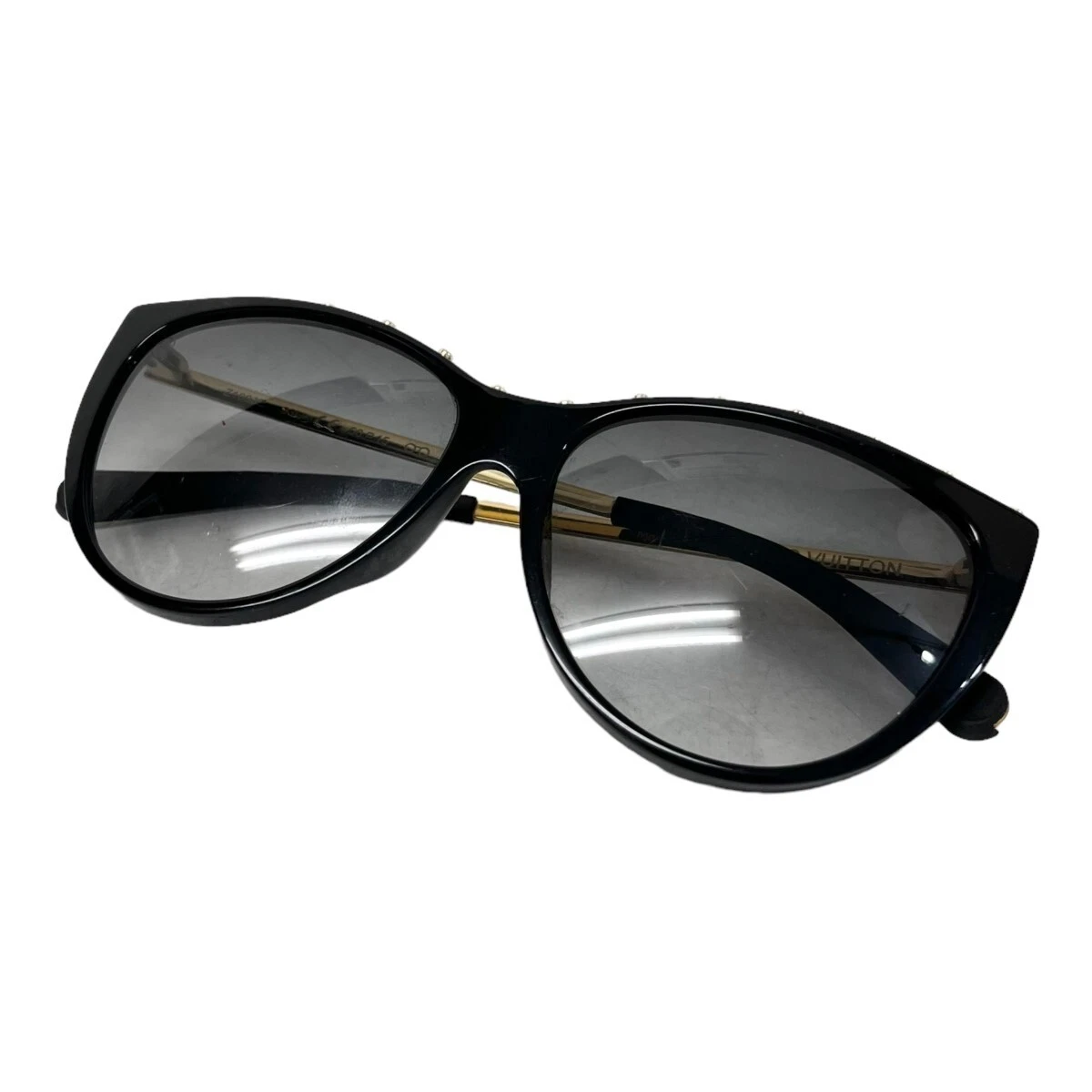 Louis Vuitton Z1036E La Boum Sunglasses Black Gold Used from Japan