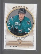 2015-16 Black Diamond #BDRNG Nikolay Goldobin RC 15/99 Rookie Card 