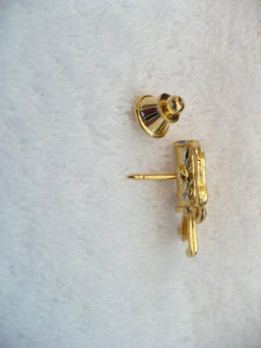 AAI- GOLD-TONE GOLF CLUBS & BAG TIE TAC #749 - Imagen 7 de 9