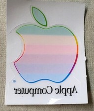 Apple Computer 6 Color Apple Logo Window Cling Sticker