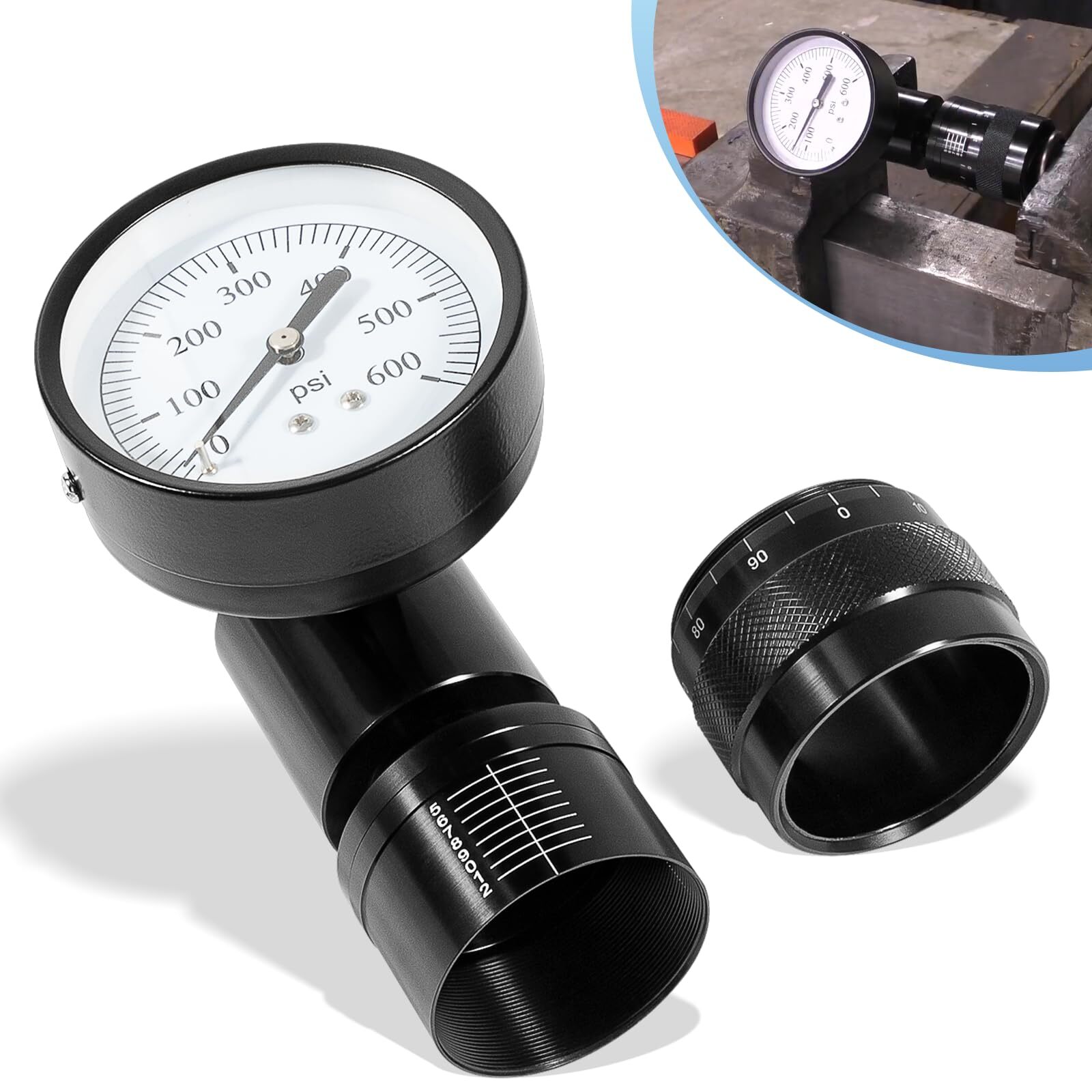 66841 Mini Valve Spring Tester and Measuring Combo Fits for Vise or Arbor Press