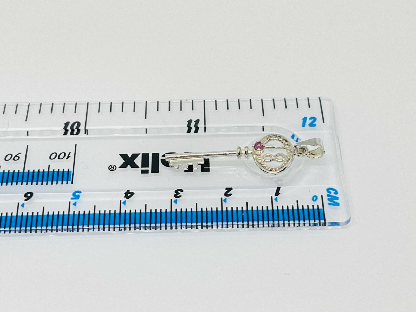 Gorgeous Sparkling 18 Key Ruby Stone Pendant 925 … - image 11