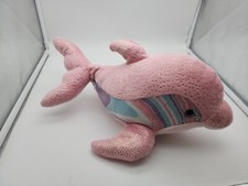 2020 Aurora PINK DOLPHIN 15" Plush Glitter Destination Nation Stuffed Animal