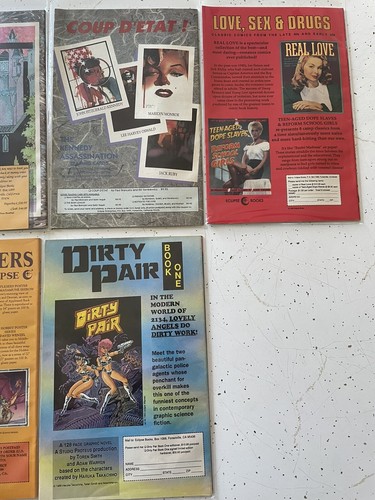 DIRTY PAIR / Mixed Lot Of 6 ssues / ECLIPSE COMICS - Picture 5 of 6