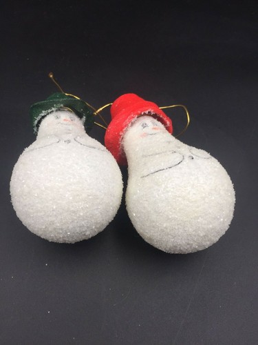 2 bombillas brillantes adorno de Navidad (hechas para bombillas reales) - Imagen 3 de 6