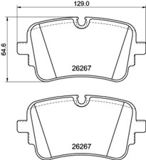 HELLA Bremsbeläge Bremsbelagsatz Bremsklötze Hinten 8DB 355 041-001