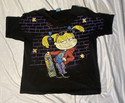 Vintage Rugrats Angelica Skate Women’s Adult T Shirt Xl 1998