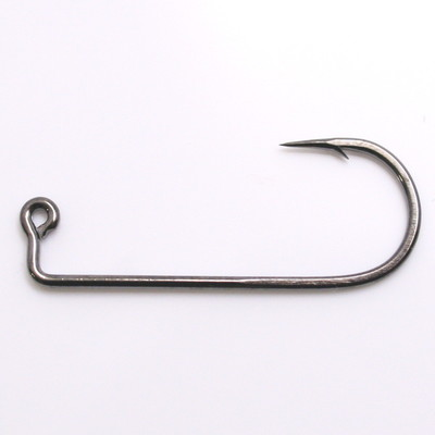 #ad 100 Mustad 32833 Black Nickel 2X Strong Salmon Steelhead Jig Hooks for Molds $39.99