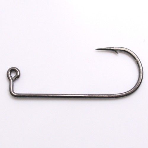 100 Mustad 32833 Black Nickel 2X Strong Salmon Steelhead Jig Hooks
