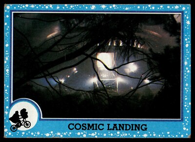 1982 Topps E.T. Movie Card Drew Barrymore Spielberg #71 Cosmic Landing ET