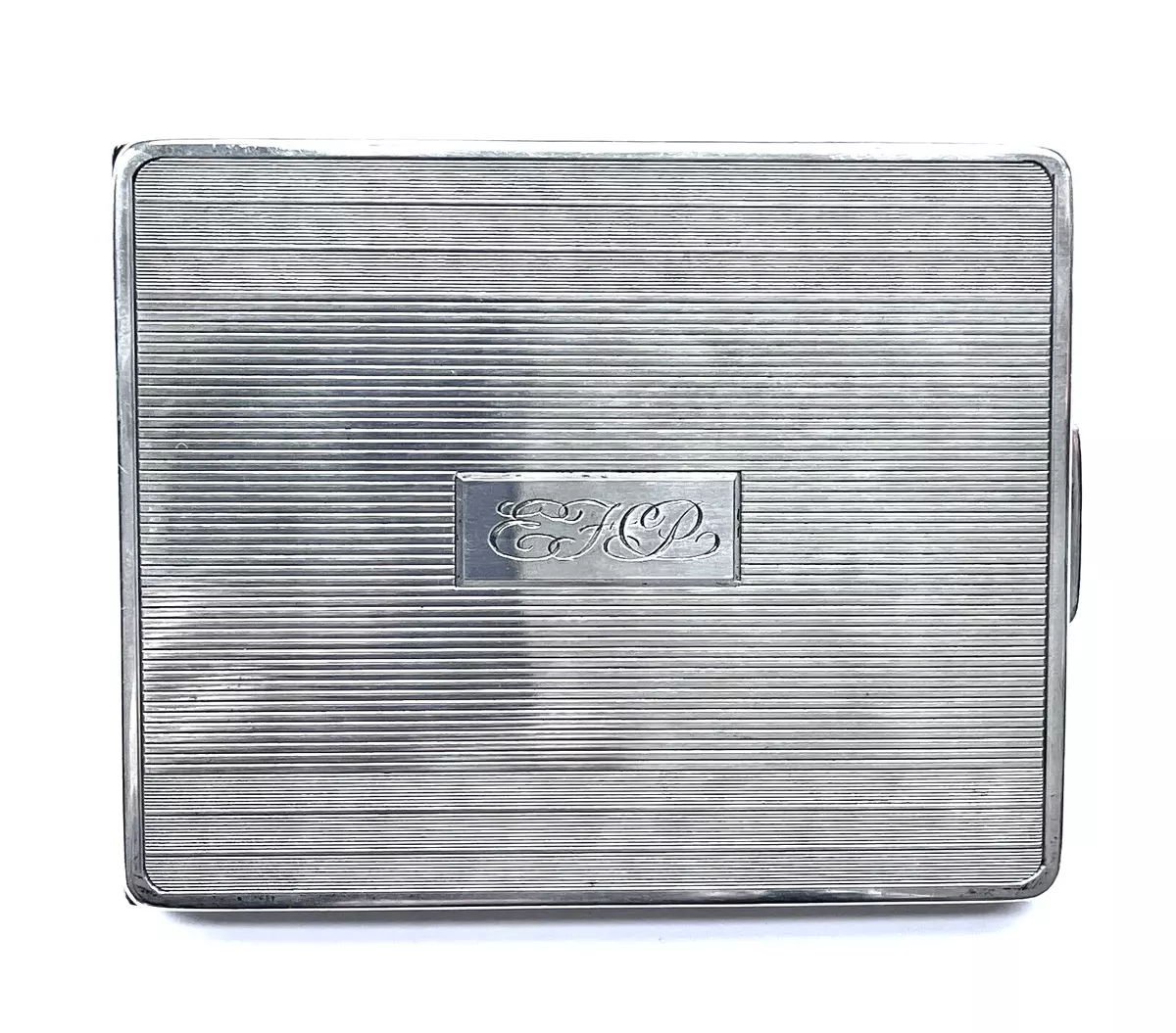 DUNHILL Cigarette Case Art Deco Sterling Silver Vintage