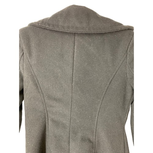 Women’s Aviva Pea Coat Black Wool XS 5322 Winter Double Breasted Fitted - Picture 5 of 5
