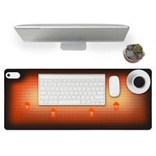 Heated Desk Pad Heated Mouse Pad- 31.5 x 13 inch Heated Mouse Heated Desk Mat...