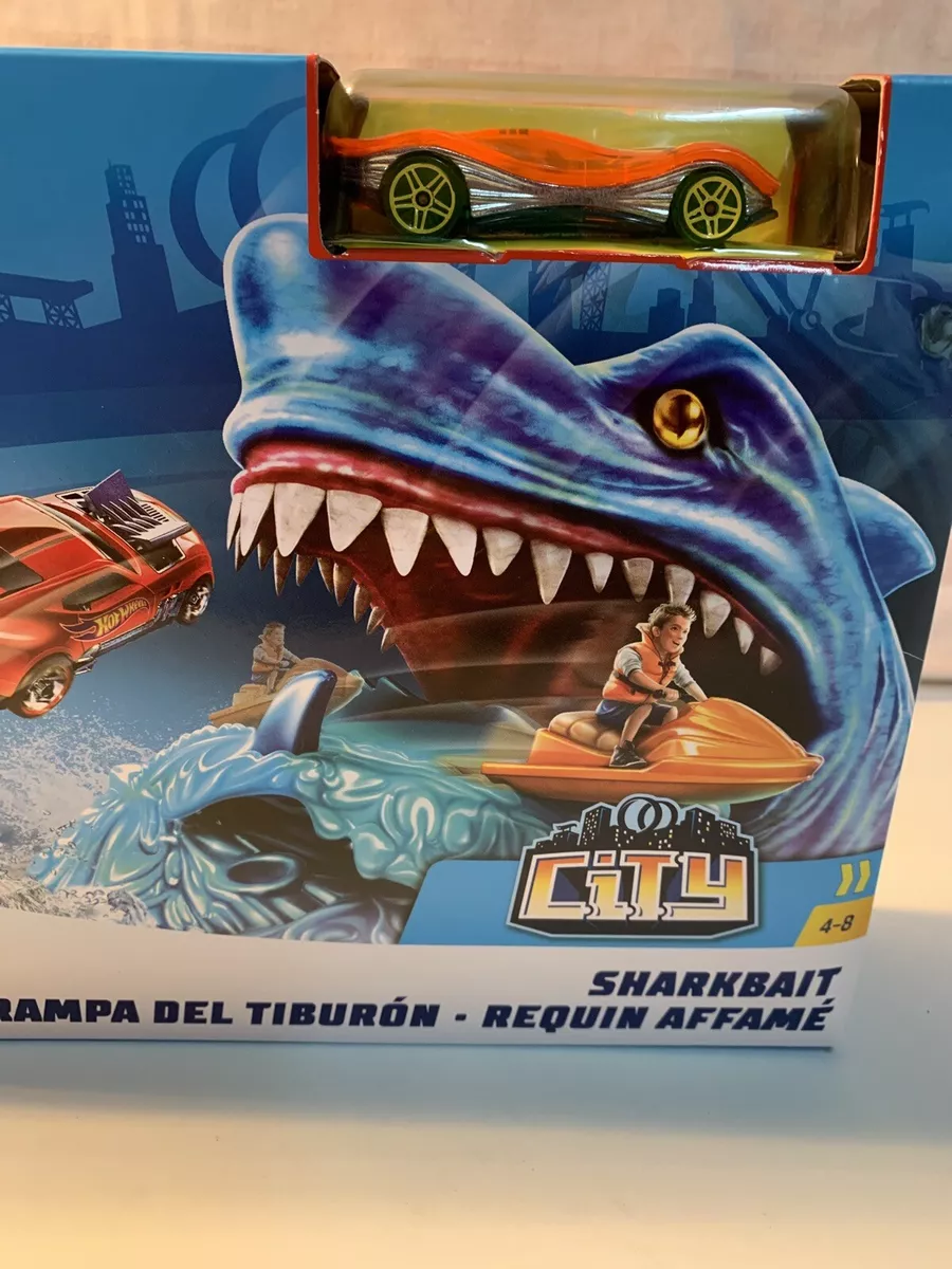 Hot Wheels Shark Bait Talking Toy Track Play Set