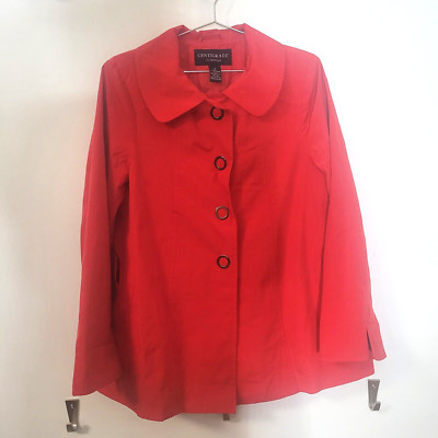 Red Jacket, Outerwear, Size Medium, Snap Front, Centigrade