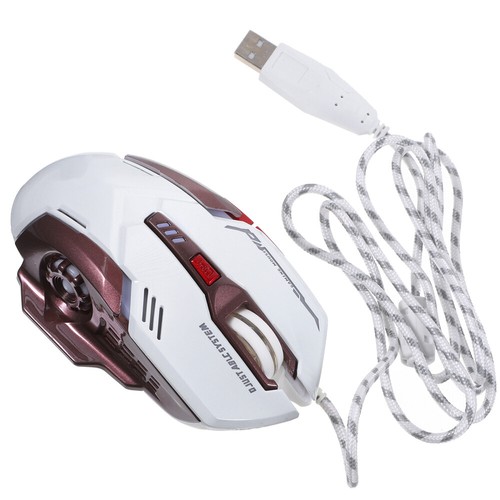 Hintergrundbeleuchtete USB -Mausatmung Licht Mausspiele Backbeleuchtung