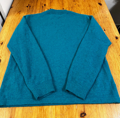 Glengyle Women Sweater Angora Merino Trevira green size 14 - Picture 6 of 9