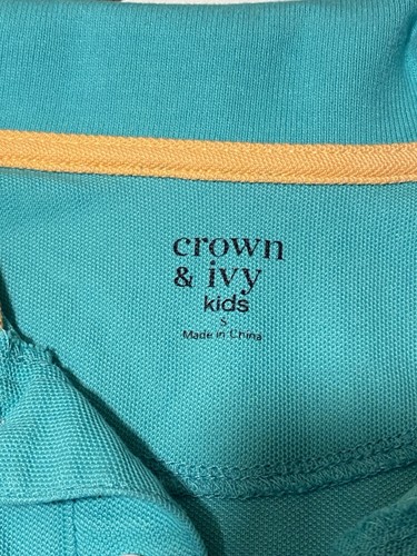Boys Crown & Ivy Polo Shirt Size S (8) Excellent Condition - Picture 3 of 3