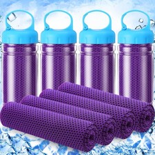 Hosuly 4 Pack Cooling Towel 40" x 12" Cooling Towels for Neck and Face Iced C...